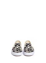 Front View -Click To Enlarge x Yusuke Hanai check print canvas slip-ons