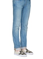 Figure View -Click To Enlarge x Yusuke Hanai check print canvas slip-ons