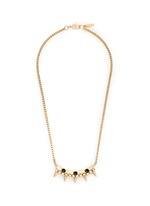 Main View -Click To Enlarge 'Love Thorn' crystal spike bar chain necklace