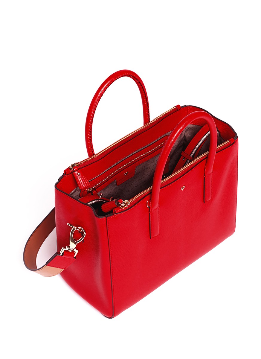 ANYA HINDMARCH 'Ebury' small soft leather tote on SALE Red Day