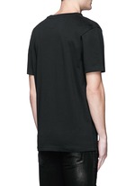 Back View -Click To Enlarge 'Montgomery' face print cotton T-shirt