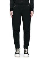 Main View -Click To Enlarge Logo zip side cotton fleece sweatpants