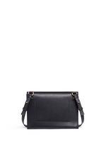 Back View -Click To Enlarge 'Milner Double' leather suede combo shoulder bag