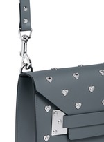 Detail View -Click To Enlarge 'Milner' mini heart stud envelope leather crossbody bag