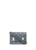 Main View -Click To Enlarge 'Milner' mini heart stud envelope leather crossbody bag