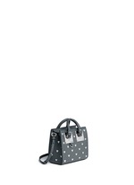Front View -Click To Enlarge 'Albion' heart stud soft leather box tote