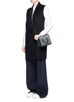 Figure View -Click To Enlarge 'Albion' heart stud soft leather box tote