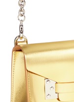 Detail View -Click To Enlarge 'Milner Nano' metallic leather crossbody bag