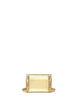 Back View -Click To Enlarge 'Milner Nano' metallic leather crossbody bag