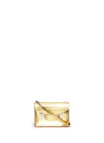 Main View -Click To Enlarge 'Milner Nano' metallic leather crossbody bag