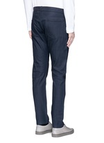 Back View -Click To Enlarge 'Gunnison' dark indigo slim cotton jeans