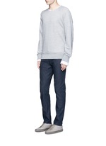 Figure View -Click To Enlarge 'Gunnison' dark indigo slim cotton jeans