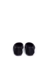 Back View -Click To Enlarge 'Leyla' floral lasercut suede flats