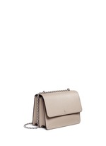 Front View -Click To Enlarge 'Robinson' convertible saffiano leather chain bag