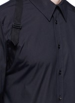Detail View -Click To Enlarge Slim fit harness cotton shirt