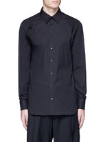 Main View -Click To Enlarge Slim fit harness cotton shirt
