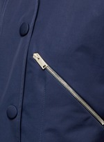 Detail View -Click To Enlarge Zip pocket technical parka jacket