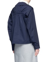 Back View -Click To Enlarge Zip pocket technical parka jacket