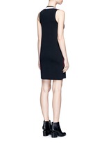 Back View -Click To Enlarge 'Ainsley' sport stripe V-neck sweater knit dress