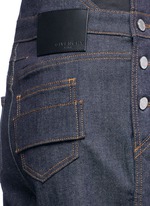 Detail View -Click To Enlarge Denim dungaree rompers