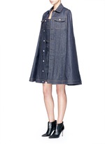 Figure View -Click To Enlarge Denim dungaree rompers