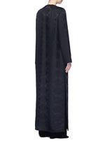 Back View -Click To Enlarge 'Muan' floral cloqué wool-silk maxi coat
