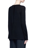 Back View -Click To Enlarge 'Banny' cashmere-silk knit sweater