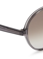 Detail View -Click To Enlarge Oversize round acetate sunglasses
