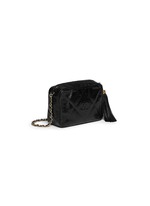 Figure View -Click To Enlarge Vintage Chanel small lizard leather crossbody camera bag