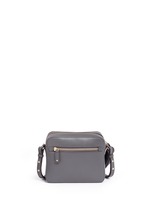 Back View -Click To Enlarge 'Smiley' perforated leather crossbody bag