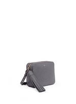 Front View -Click To Enlarge 'Smiley' perforated leather crossbody bag
