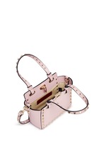 Detail View -Click To Enlarge 'Rockstud' micro mini leather tote