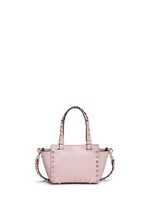 Back View -Click To Enlarge 'Rockstud' micro mini leather tote