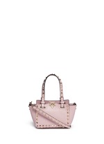 Main View -Click To Enlarge 'Rockstud' micro mini leather tote