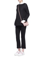 Figure View -Click To Enlarge 'Rockstud' micro mini leather tote
