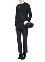 Figure View -Click To Enlarge 'Pandora' mini chain goat leather bag
