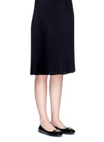 Figure View -Click To Enlarge 'Fulton' logo plaque patent leather flats