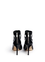 Back View -Click To Enlarge 'Viva' crisscross strappy leather pumps