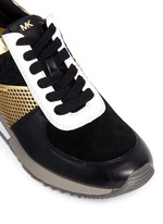 Detail View -Click To Enlarge 'Allie' colourblock patchwork leather sneakers