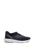 Main View -Click To Enlarge 'Ace' embellished scuba slip-on sneakers