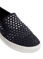 Detail View -Click To Enlarge 'Keaton' embellished scuba skate slip-ons