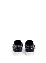 Back View -Click To Enlarge 'Keaton' embellished scuba skate slip-ons