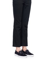 Figure View -Click To Enlarge 'Keaton' embellished scuba skate slip-ons