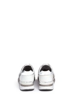 Back View -Click To Enlarge 'Allie' colourblock patchwork leather sneakers
