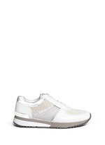 Main View -Click To Enlarge 'Allie' colourblock patchwork leather sneakers