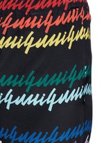 Detail View -Click To Enlarge Rainbow print silk pyjama pants