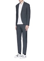 Figure View -Click To Enlarge Logo stud placket polo shirt