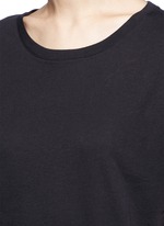 Detail View -Click To Enlarge Scoop neck cotton T-shirt