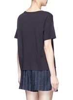 Back View -Click To Enlarge Scoop neck cotton T-shirt