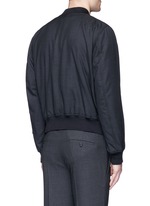 Back View -Click To Enlarge Padded wool bomber jacket
